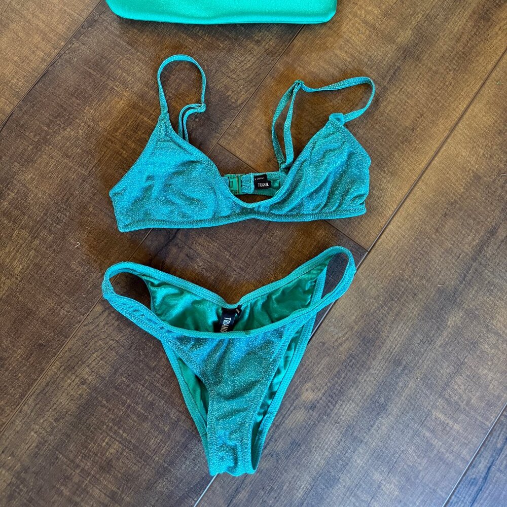 Triangl Scoop Bikini Set with matching bag